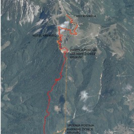 Mapa tekmovanja Enduro Krvavec