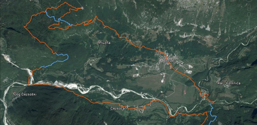 Total course without prologue and last sunday stage which will be held in Bovec / celotna trasa brez prologa in zadnje nedeljske etape, ki bosta potekala v centru Bovca