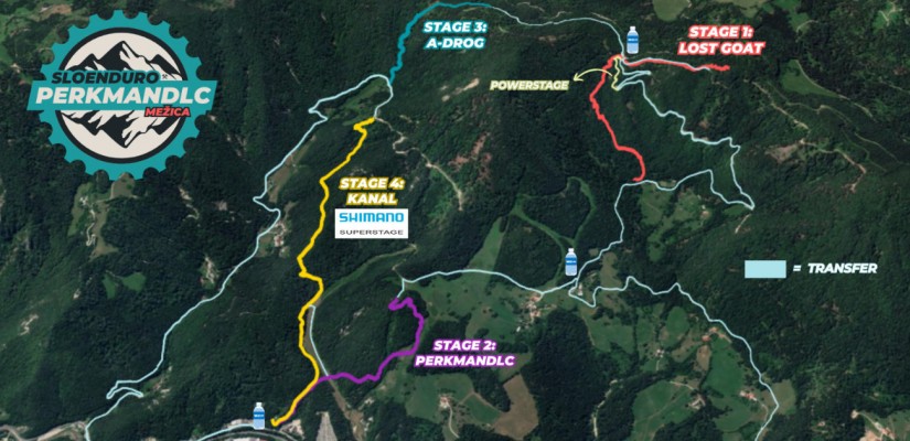Sloenduro Perkmandlc 2024 - zemljevid tekmovanja - 1